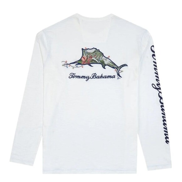 Tommy Bahama Santa Cruiser Billboard Embroidered Marlin T-Shirt Men 2XLBT Preppy - Picture 1 of 9